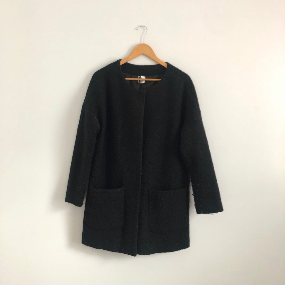 H&M Collarless Coat